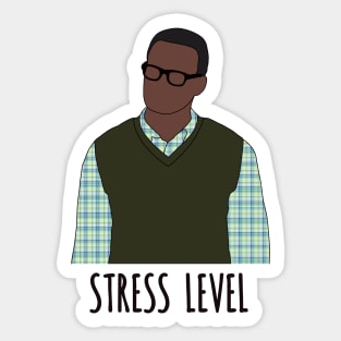 stress level chidi Sticker